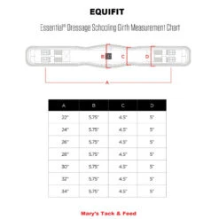 EquiFit Essential SmartFabric Dressage Girth -Horseware Ireland Sales Essential Dressage Schooling Girth Size Chart equifit 13819.1625683324