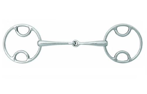 Korsteel Jointed Beval Loose Ring Snaffle 1 Korsteel Jointed Beval Loose Ring Snaffle