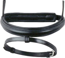 Bobby's English Tack Padded Wide Noseband With Flash