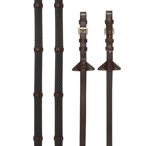 LeMieux Soft Rubber Reins With Stops 1 LeMieux Soft Rubber Reins With Stops