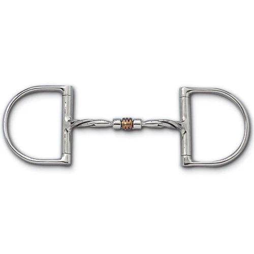 Myler Twisted Copper Roller Comfort Snaffle Dee - MB 03T - Level 1 1 Myler Twisted Copper Roller Comfort Snaffle Dee - MB 03T - Level 1